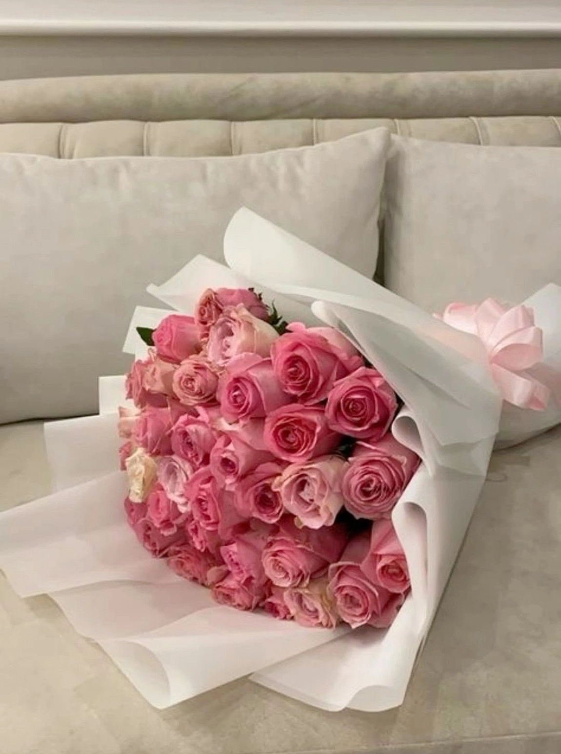 40’Lı Pembe Gül Buketi