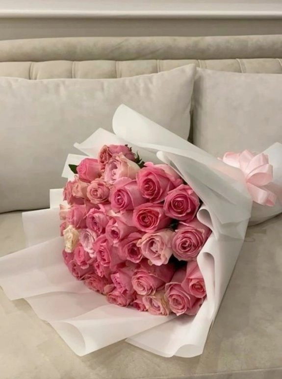 40’Lı Pembe Gül Buketi