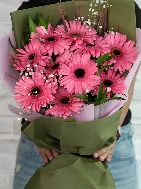 Pembe Gerbera Buketi