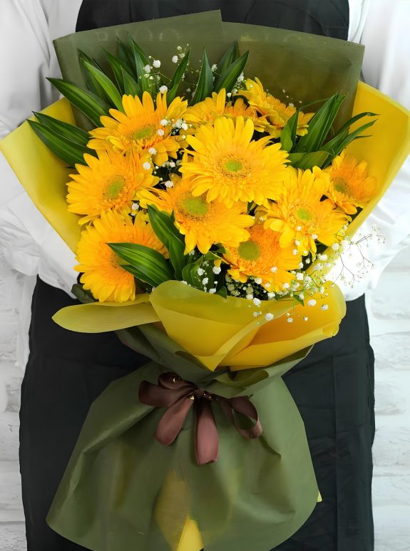 Sarı Gerbera Buketi